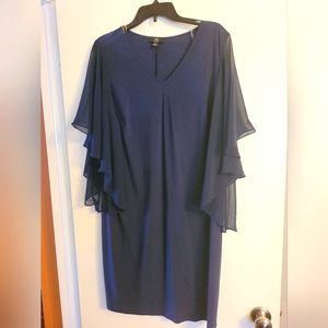 Navy Blue Dress 1X